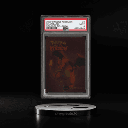 2000 DANONE POKEMON STADIUM TIP SHINY HOLO #2 CHARIZARD PSA 9 MINT