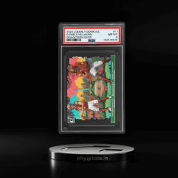 2024 Panini Clearly Donruss Downtown Duos Terry Mclaurin/Jayden Daniels #11 PSA 8