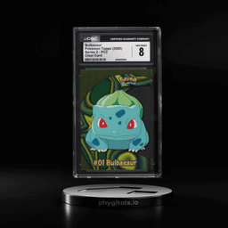 2000 Topps Pokemon Series 2 Clear Card Bulbasaur #PC2 CGC 8 NM-MT
