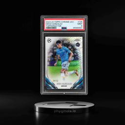 2023 Topps Chrome UEFA Club Competitions Toppsfractor Diego Gonzalez #125 34/52 PSA 9