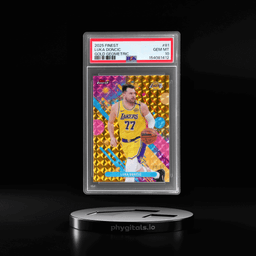 2025 Topps Finest Gold Geometric Luka Doncic #81 9/50 PSA 10