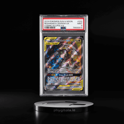 2019 POKEMON SUN & MOON COSMIC ECLIPSE #222 FULL ART/RESHIRAM & ZEKROM GX PSA 9