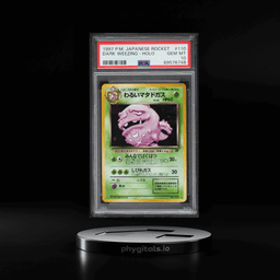 1997 Pokemon Japanese Rocket Gang Holo Dark Weezing #110 PSA 10 GEM MINT