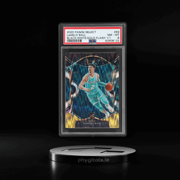 2020 Panini Select Concourse Black White Gold Flash Lamelo Ball #63 1/1 PSA 8