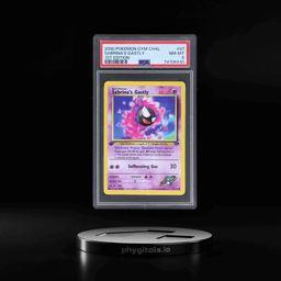 2000 POKEMON GYM CHALLENGE #97 SABRINA'S GASTLY 1ST EDITION PSA 8