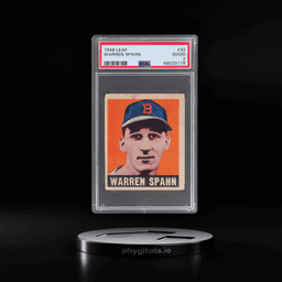 1949 Leaf Warren Spahn #32 PSA 2
