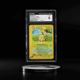 2003 Pokemon Aquapolis Reverse Holo Ampharos #1 CGC 6 EXMT
