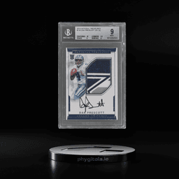 2016 National Treasures Rookie Patch Autograph Dak Prescott #130 39/99 BGS 9