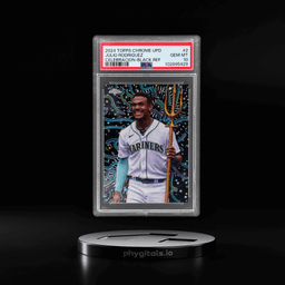 2024 Topps Chrome Update Celebracion Black Refractor Julio Rodriguez #CELE2 7/10 PSA 10