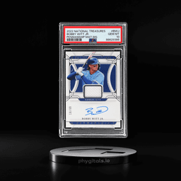 2022 National Treasures Penmanship Material Signature Bobby Witt Jr. #PMS-BWJ 18/99 PSA 10