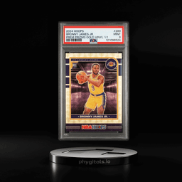 2024 Panini Hoops Premium Gold Vinyl Prizm Bronny James Jr. #280 PSA 9