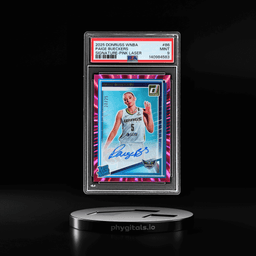2025 Panini Donruss WNBA Rated Rookie Signature Pink Laser Paige Bueckers #86 20/25 PSA 9