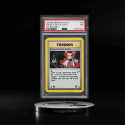 2000 Pokemon Team Rocket 1st Edition Holo Rocket's Sneak Attack #16 PSA 7 NRMT