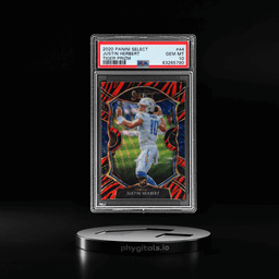 2020 Panini Select Concourse Tiger Prizm Justin Herbert #44 PSA 10