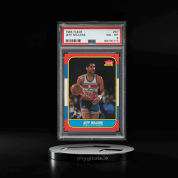 1986 Fleer Basketball Jeff Malone ROOKIE #67 PSA 8 NM-MT