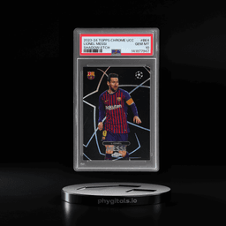 2023 Topps Chrome UEFA Club Competitions Shadow Etch Lionel Messi #BE4 PSA 10