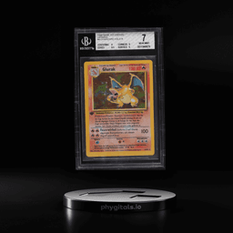 1999 Pokemon German Base Set 1st Edition Holo Charizard Glurak #4 BGS 7 NRMT