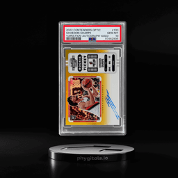 2022 Panini Contenders Optic Horizontal Variation Rookie Ticket Autograph Gold Shaedon Sharpe #133 6/10 PSA 10