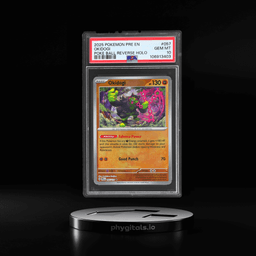 2025 Pokemon Scarlet and Violet Prismatic Evolution Pokeball Reverse Holo Okidogi #057 PSA 10