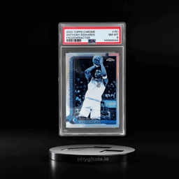 2025 Topps Chrome Frozenfractor Anthony Edwards #151 -3/-3 PSA 8