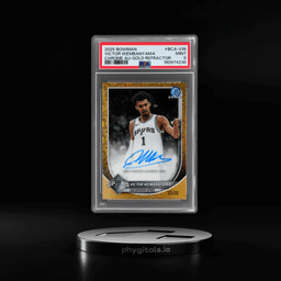 2025 Bowman Chrome Autograph Gold Refractor Victor Wembanyama #BCA-VW PSA 9