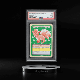 1997 Pokemon Japanese Topsun Green Back Vulpix #37 PSA 9 MINT