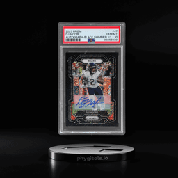 2023 Panini Prizm Autograph Black Shimmer Dj Moore #47 1/1 PSA 10