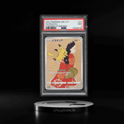 2021 Pokemon Japanese Sword & Shield Promo Stamp Box Alt Art Pikachu #227 PSA 9 MINT