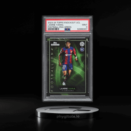2023 Topps Knockout UEFA Champions League Football DNA Green Lamine Yamal ROOKIE /99 PSA 9 MINT