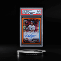 2024 Topps Chrome Legends Orange Refractor Derek Jeter AUTO DNA 10 /25 #CLA-DJ PSA 9 MINT