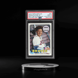 2018 Topps Heritage Real One Autograph Ronald Acuna #ROARA PSA 9