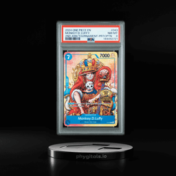 2024 ONE PIECE PROMOS 043 MONKEY D. LUFFY 2ND ANNIVERSARY TOURNAMENT-PARTICIPATION PSA 8