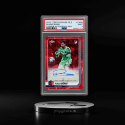 2025 Topps Chrome Sapphire MLS Autograph Red Roman Burki #CARB 3/5 PSA 9