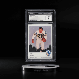 1961 Fleer Football Jim Sears #164 CGC 7 NRMT