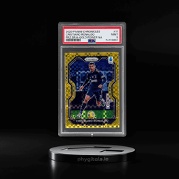 2020 Panini Prizm Serie A Gold Power Cristiano Ronaldo #11 PSA 9