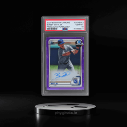 2020 Bowman Chrome Prospect Autograph Purple Refractor Bobby Witt Jr. #CPABWJ 60/250 PSA 10