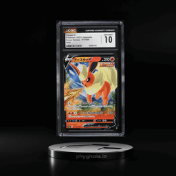 2021 Pokemon Japanese Sword & Shield Eevee Heroes Holo Flareon V #11 CGC 10 GEM