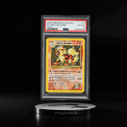 2000 Pokemon Gym Challenge Holo Blaine's Arcanine #1 PSA 6 EXMT