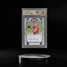 2017 Panini Prizm Rookie Autograph Blue Wave Patrick Mahomes II #RAPM 74/149 BGS 9.5
