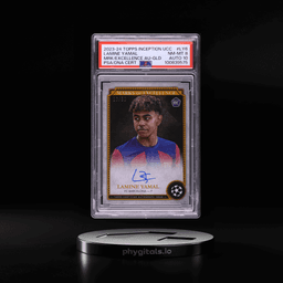 2023 Topps Inception UEFA CC Marks Of Excellence Gold Lamine Yamal ROOKIE AUTO DNA 10 /50 PSA 8