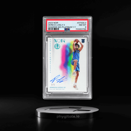 2023 Panini Noir Shadow Signatures Platinum Dereck Lively II #STSDLV 1/1 PSA 8