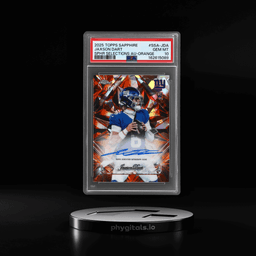 2025 Topps Chrome Sapphire Sapphire Selections Autograph Orange Jaxson Dart #SSAJDA 19/25 PSA 10