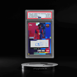 2024 Topps Fc Barcelona Team Set Autograph Blue Lamine Yamal #AU-LY 197/250 PSA 8