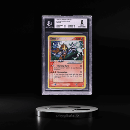 2005 Pokemon EX Unseen Forces Holo Entei Gold Star #113 BGS 8 NM-MT