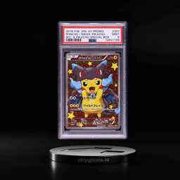 2016 Pokemon Japanese XY Special Box Full Art M Charizard X Poncho Pikachu #207 PSA 9 MINT