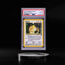 2000 Pokemon Black Star Promo Game Boy Holo Meowth #10 PSA 8 NM-MT