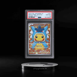 2015 Pokemon XY Pretend Magikarp and Pretend Gyarados Pikachu Special Box Promo Japanese Holo Pretend Gyarados Pikachu #151XYP PSA 10