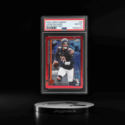 2025 Topps Chrome Red Refractor Caleb Williams #52 2/5 PSA 10