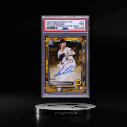 2025 Bowman Chrome Draft Sapphire Gold Seth Hernandez PROSPECT AUTO /50 #CPA-SH PSA 9 MINT