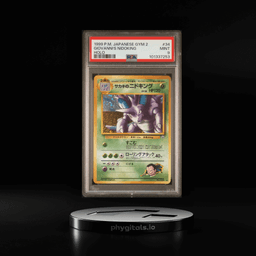1999 POKEMON JPN GYM 2 #34 GIOVANNI'S NIDOKING-HOLO PSA 9